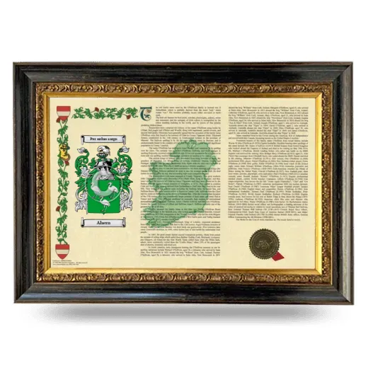 Ahern Armorial Landscape Framed - Heirloom