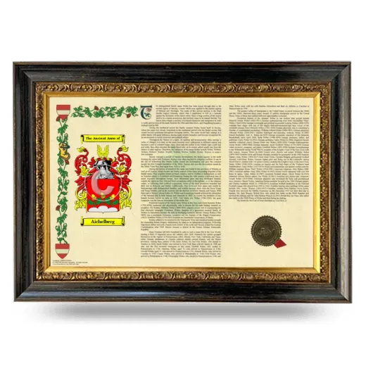 Aichelberg Armorial Landscape Framed - Heirloom