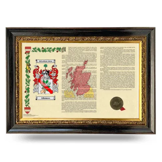 Aikeman Armorial Landscape Framed - Heirloom