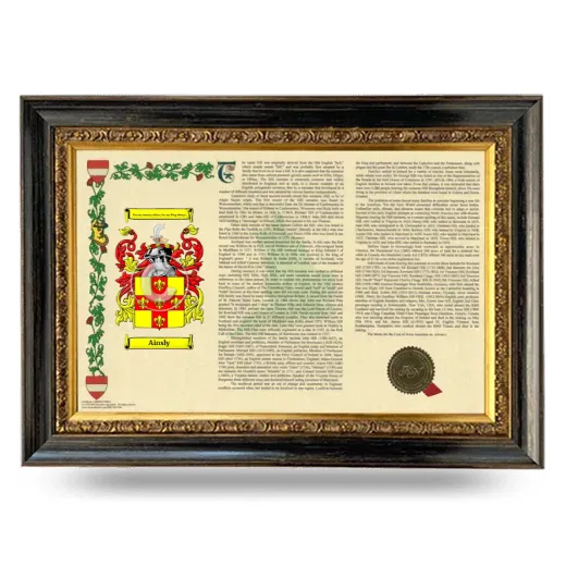 Ainsly Armorial Landscape Framed - Heirloom