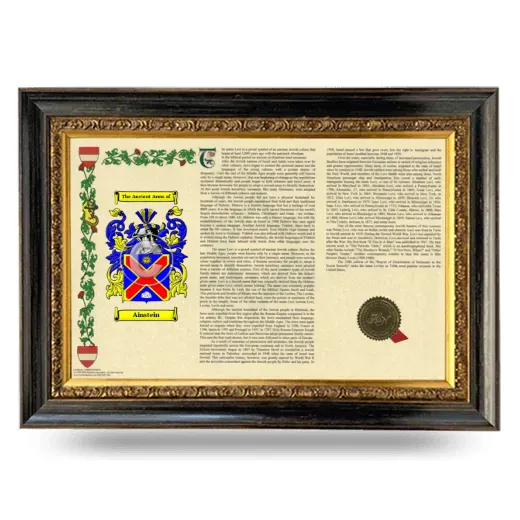 Ainstein Armorial Landscape Framed - Heirloom