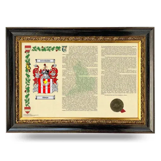 Aireys Armorial Landscape Framed - Heirloom