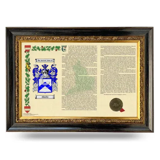 Alanby Armorial Landscape Framed - Heirloom