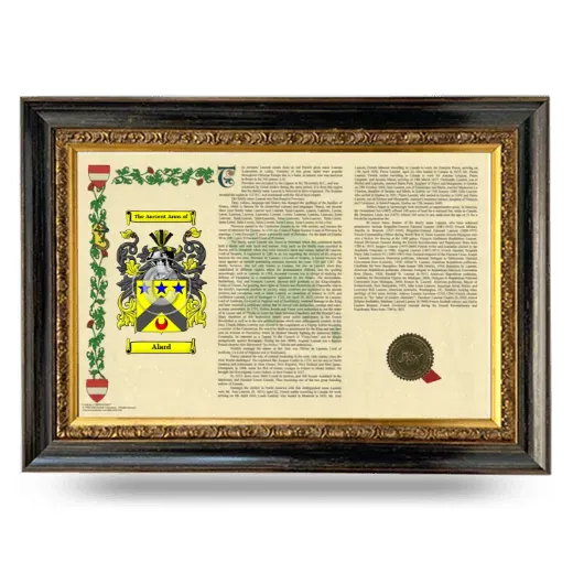 Alard Armorial Landscape Framed - Heirloom