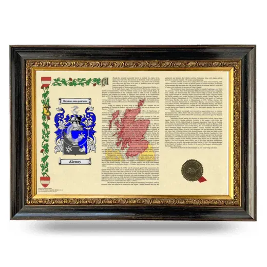 Alaway Armorial Landscape Framed - Heirloom