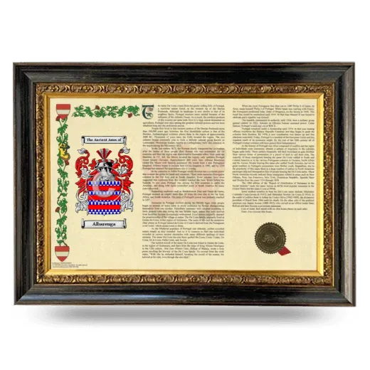 Albarenga Armorial Landscape Framed - Heirloom