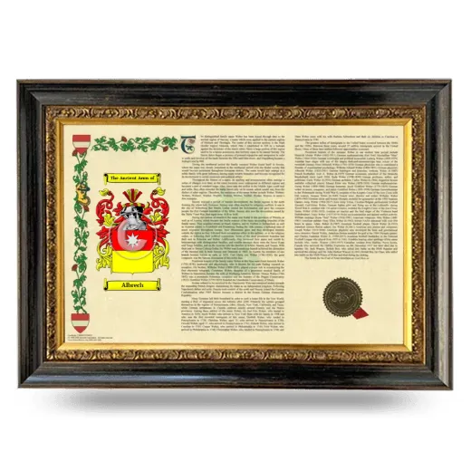 Albrech Armorial Landscape Framed - Heirloom
