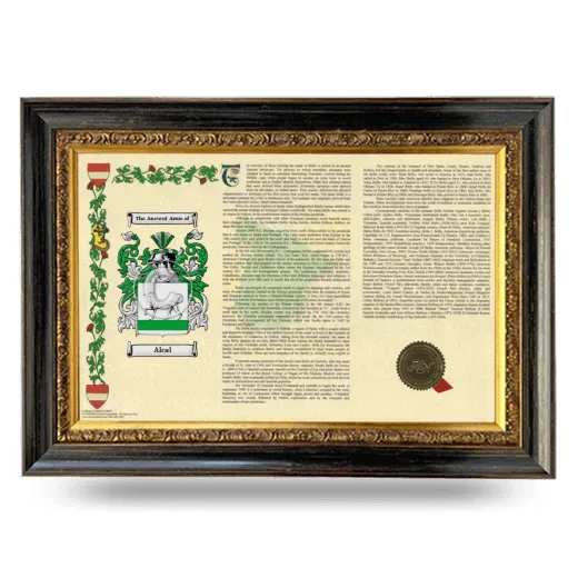 Alcal Armorial Landscape Framed - Heirloom