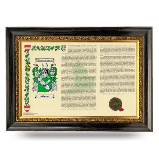 Aldarton Armorial Landscape Framed - Heirloom