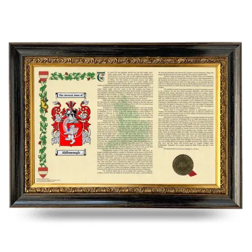 Aldborough Armorial Landscape Framed - Heirloom