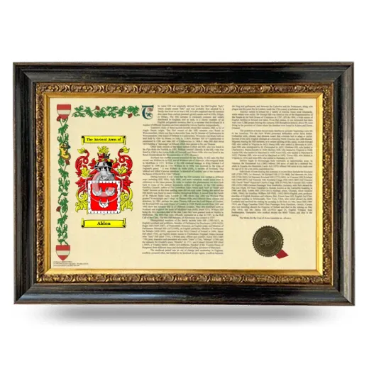 Aldon Armorial Landscape Framed - Heirloom