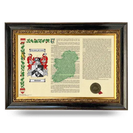 Alestare Armorial Landscape Framed - Heirloom
