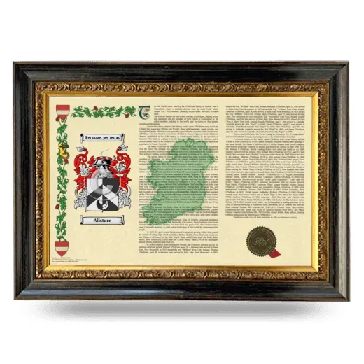 Alistare Armorial Landscape Framed - Heirloom