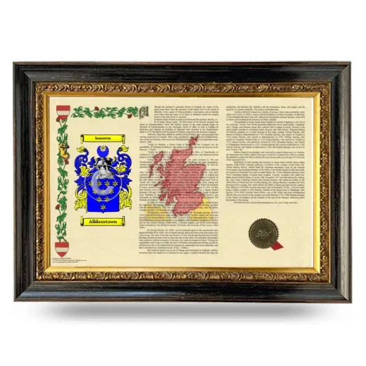 Alldanstown Armorial Landscape Framed - Heirloom