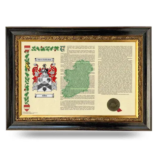 Allea Armorial Landscape Framed - Heirloom