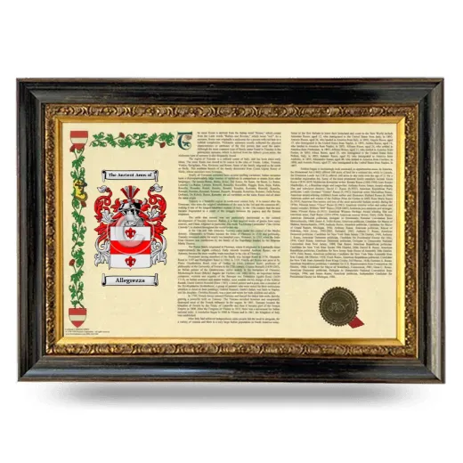 Allegrezza Armorial Landscape Framed - Heirloom
