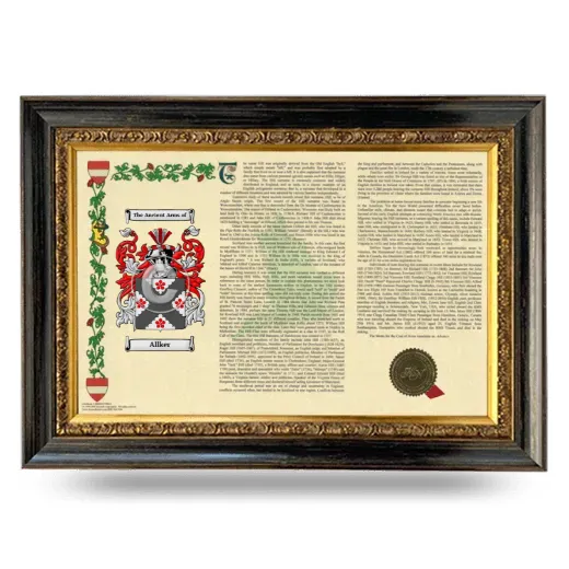 Allker Armorial Landscape Framed - Heirloom