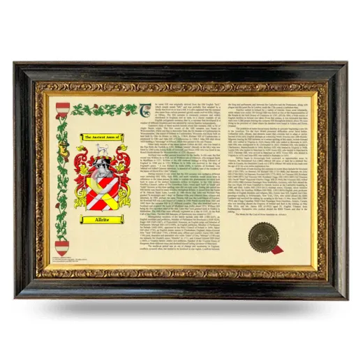 Allrite Armorial Landscape Framed - Heirloom