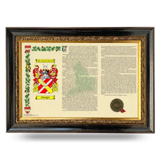Allwright Armorial Landscape Framed - Heirloom