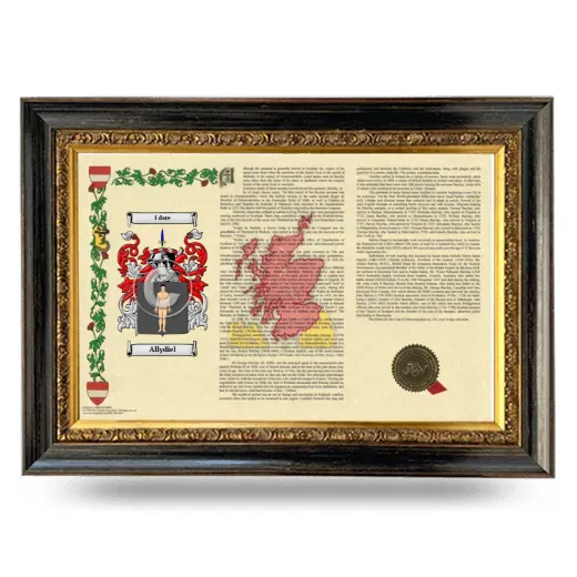 Allydiel Armorial Landscape Framed - Heirloom