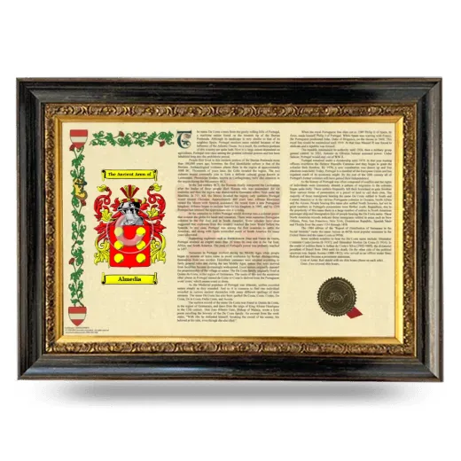 Almedia Armorial Landscape Framed - Heirloom