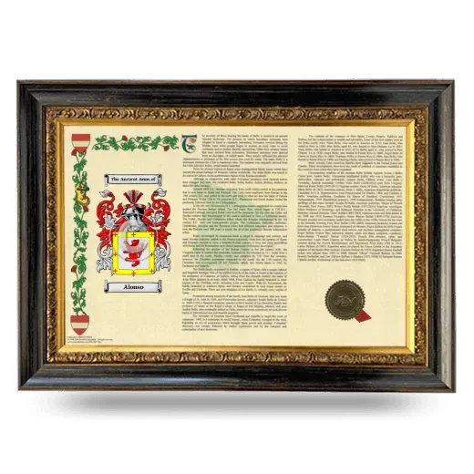 Alonso Armorial Landscape Framed - Heirloom