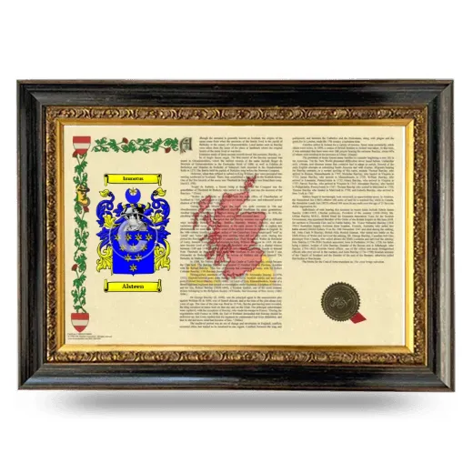 Alsteen Armorial Landscape Framed - Heirloom