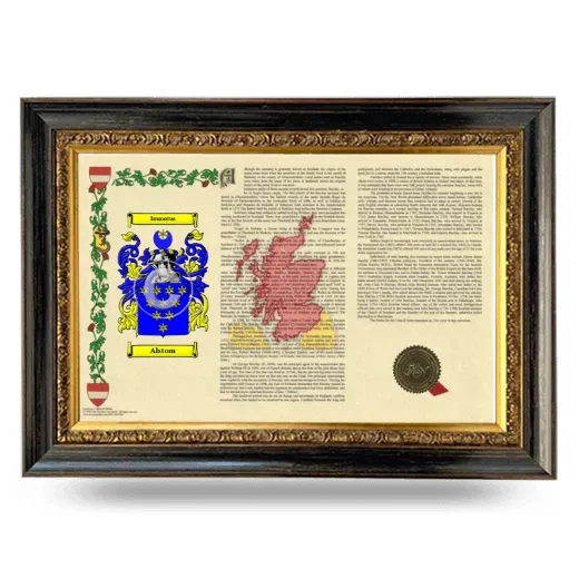 Alstom Armorial Landscape Framed - Heirloom