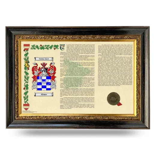 Alvars Armorial Landscape Framed - Heirloom