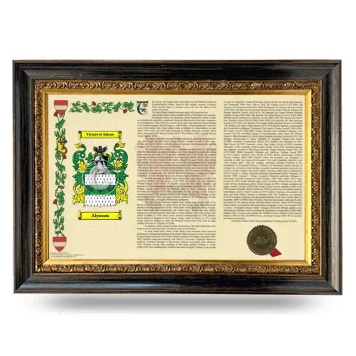 Alynson Armorial Landscape Framed - Heirloom