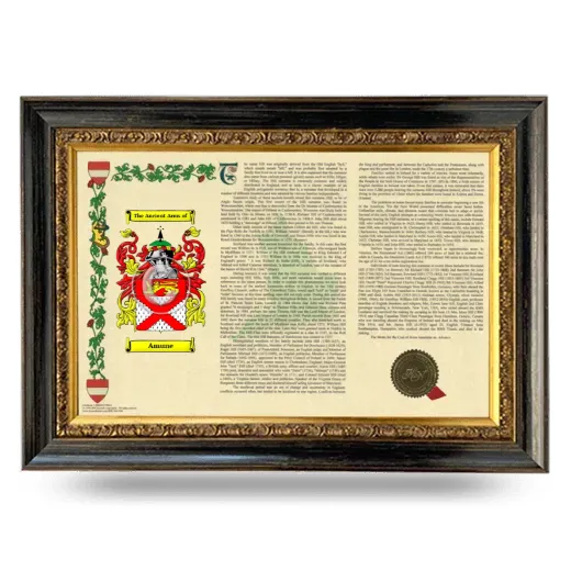 Amune Armorial Landscape Framed - Heirloom