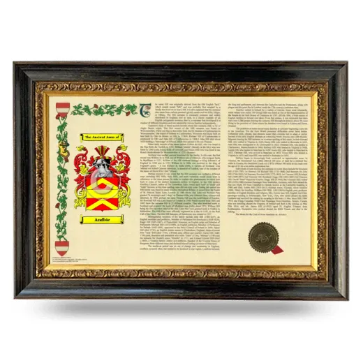 Andbie Armorial Landscape Framed - Heirloom