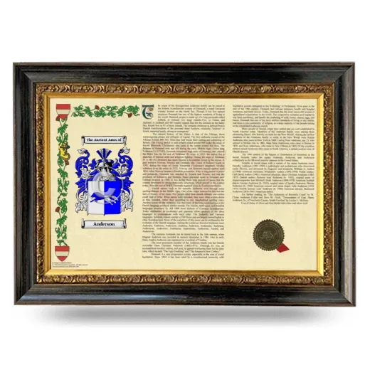 Armorial Landscape Framed - Heirloom