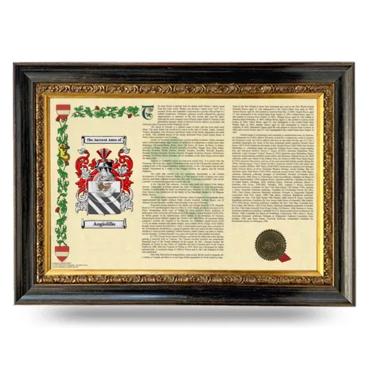 Angiolillo Armorial Landscape Framed - Heirloom