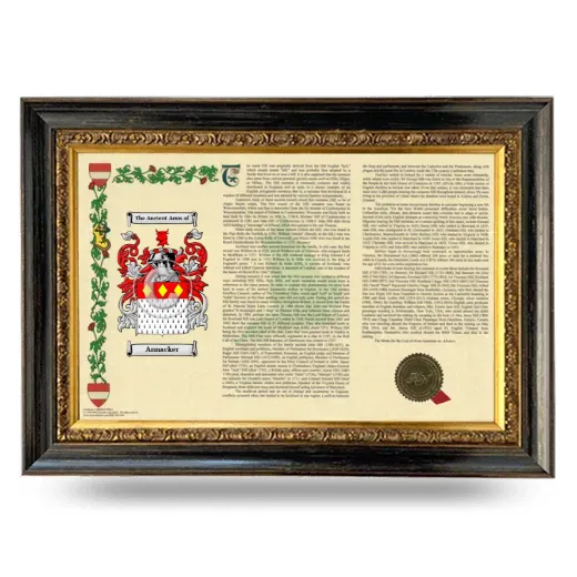 Annacker Armorial Landscape Framed - Heirloom