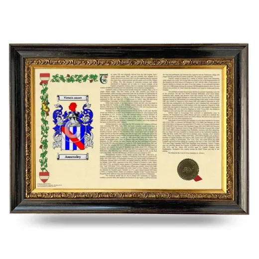 Annessley Armorial Landscape Framed - Heirloom