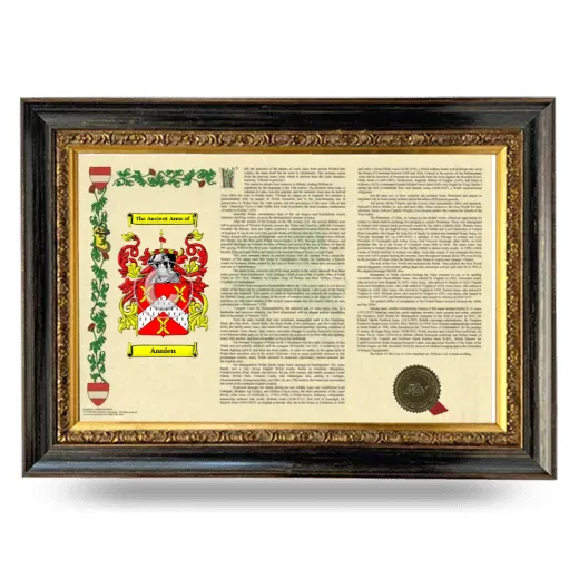 Annien Armorial Landscape Framed - Heirloom