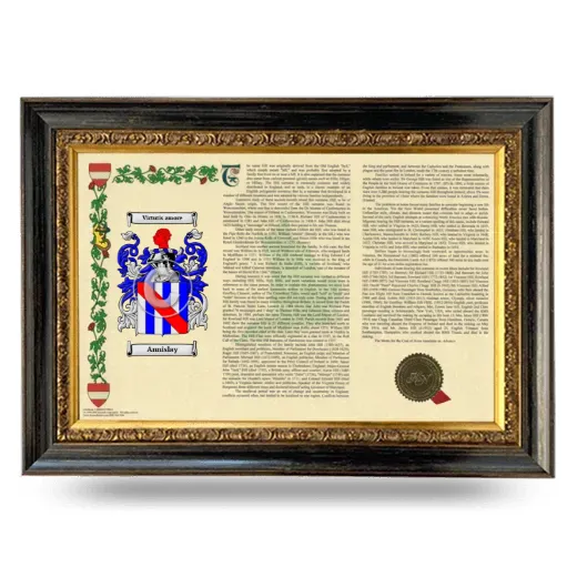Annislay Armorial Landscape Framed - Heirloom