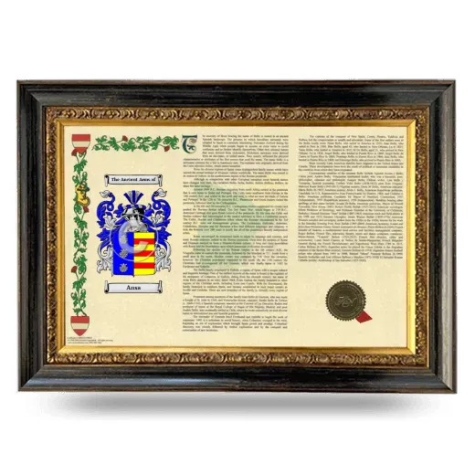 Ansa Armorial Landscape Framed - Heirloom