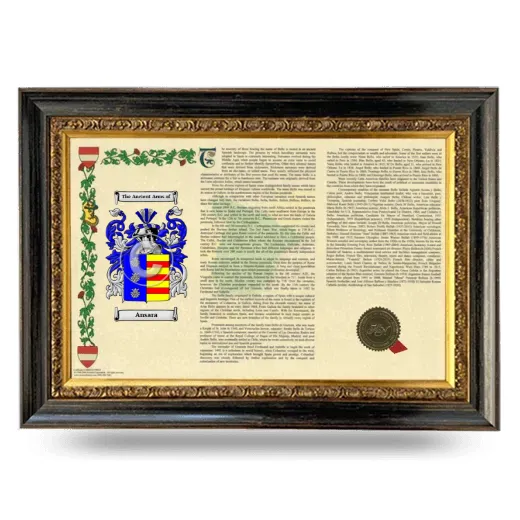 Ansara Armorial Landscape Framed - Heirloom