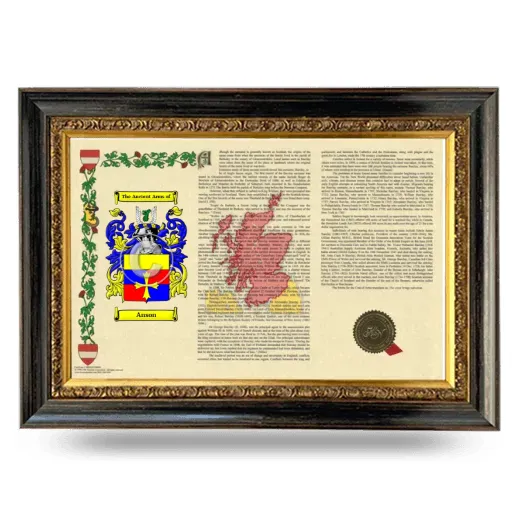 Anson Armorial Landscape Framed - Heirloom