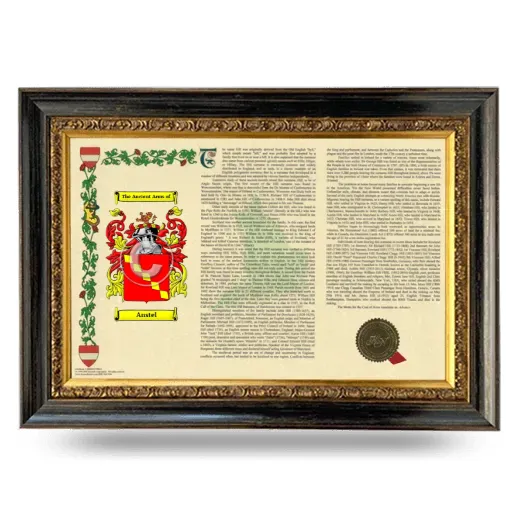 Anstel Armorial Landscape Framed - Heirloom
