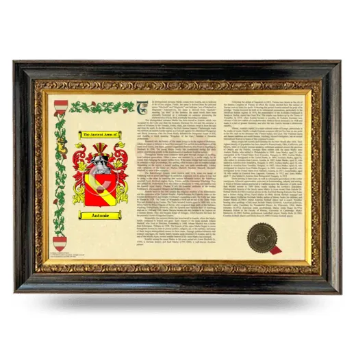 Antonie Armorial Landscape Framed - Heirloom