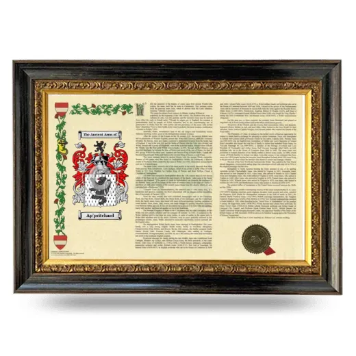 Ap'pritchard Armorial Landscape Framed - Heirloom