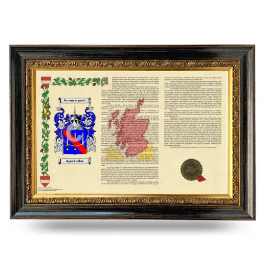 Aperkirdox Armorial Landscape Framed - Heirloom