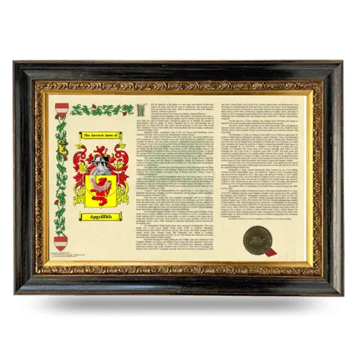 Apgriffith Armorial Landscape Framed - Heirloom