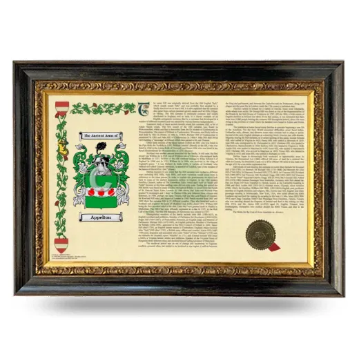 Appelton Armorial Landscape Framed - Heirloom