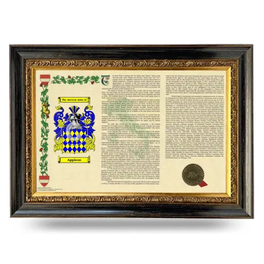 Appiano Armorial Landscape Framed - Heirloom
