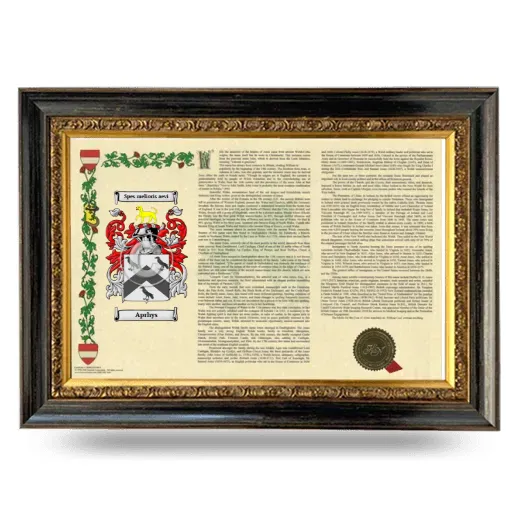 Aprhys Armorial Landscape Framed - Heirloom