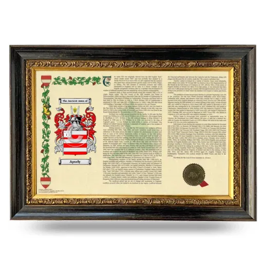 Apsely Armorial Landscape Framed - Heirloom